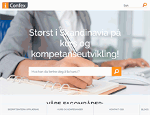 Tablet Screenshot of confex.no